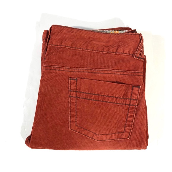 Prana Denim - Prana Burnt Orange Corduroy Straight Leg Jeans
